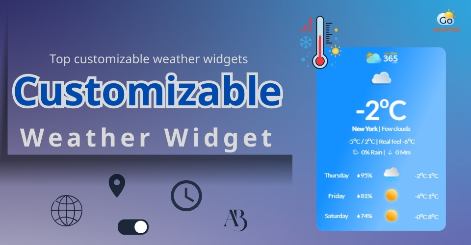 Top customizable weather widgets