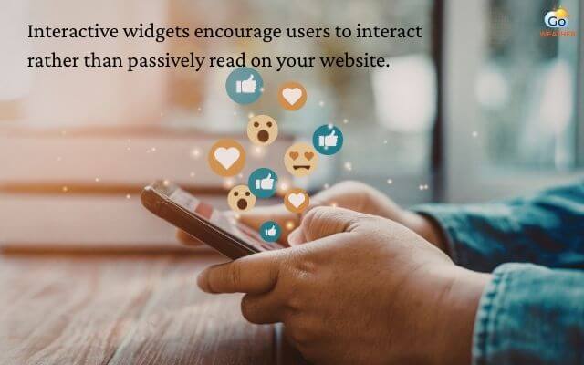 Interactive widgets