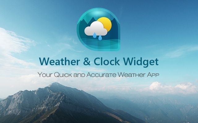 Check weather with Weather & Clock Widget for Android