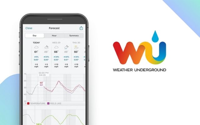  Weather Underground is an accurate weather app