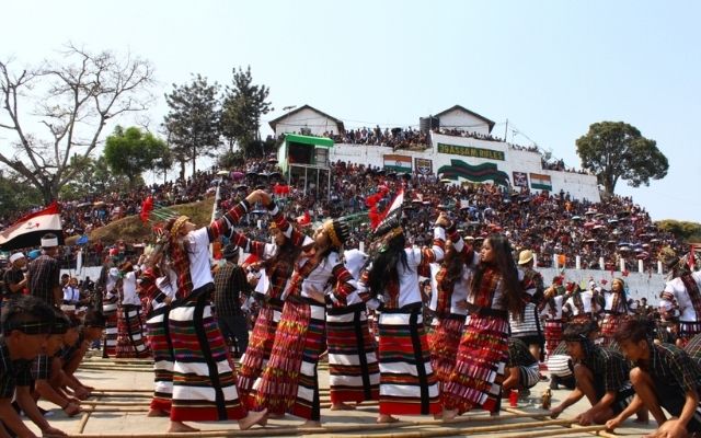 The famous spring festival of Chapchar Kut in Mizoram, Northeast India