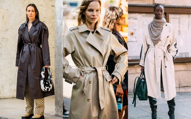  Fall style clothing with a trench coat