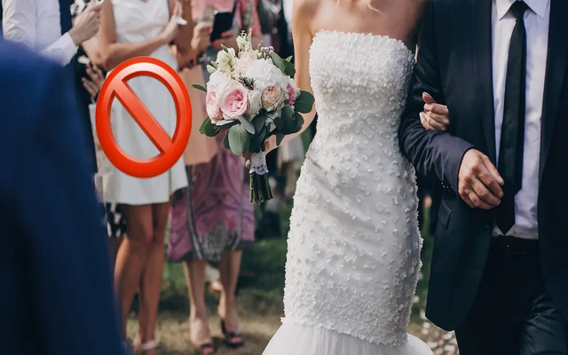  Do not wear white to a wedding