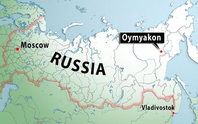 Oymyakon is the world coldest place where humans live