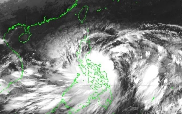 Tropical storm Trami moves toward the Philippines