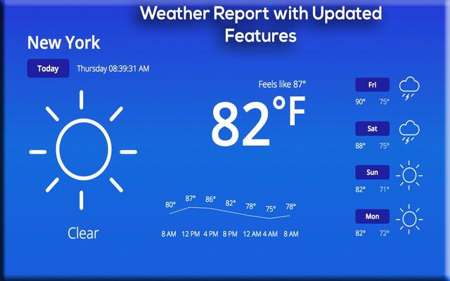  A weather report example