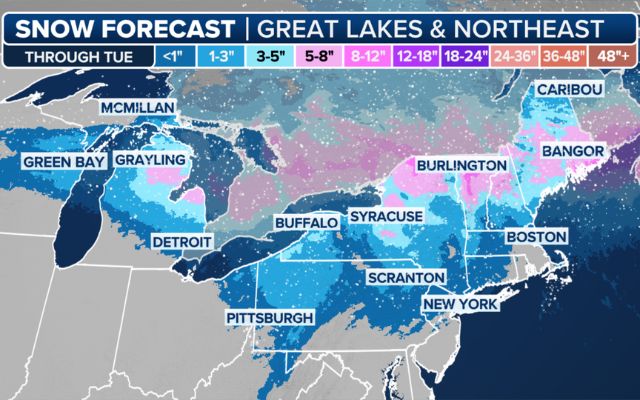 Pre-Christmas snow threatens Washington to Philadelphia