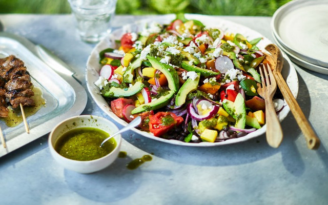  Fresh vegetable salads