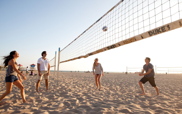  Beach volleyball is an ideal sport to play in summer