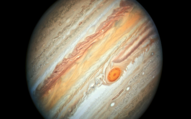  The Great Red Spot on the planet Jupiter