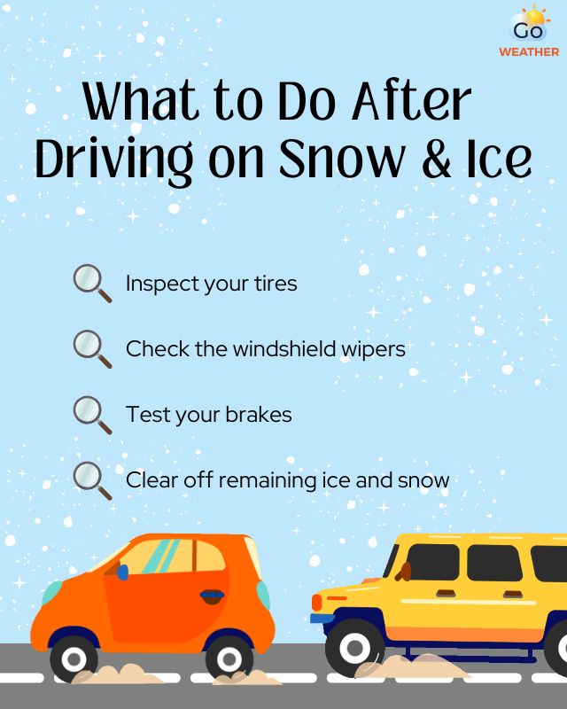  Things to check after driving on snow and ice