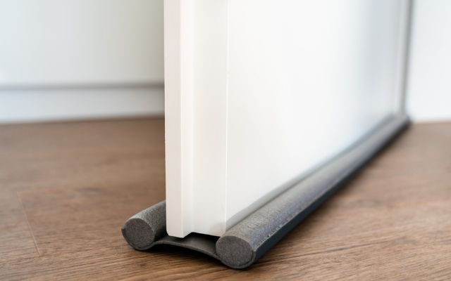  Seal your door gaps in the winter