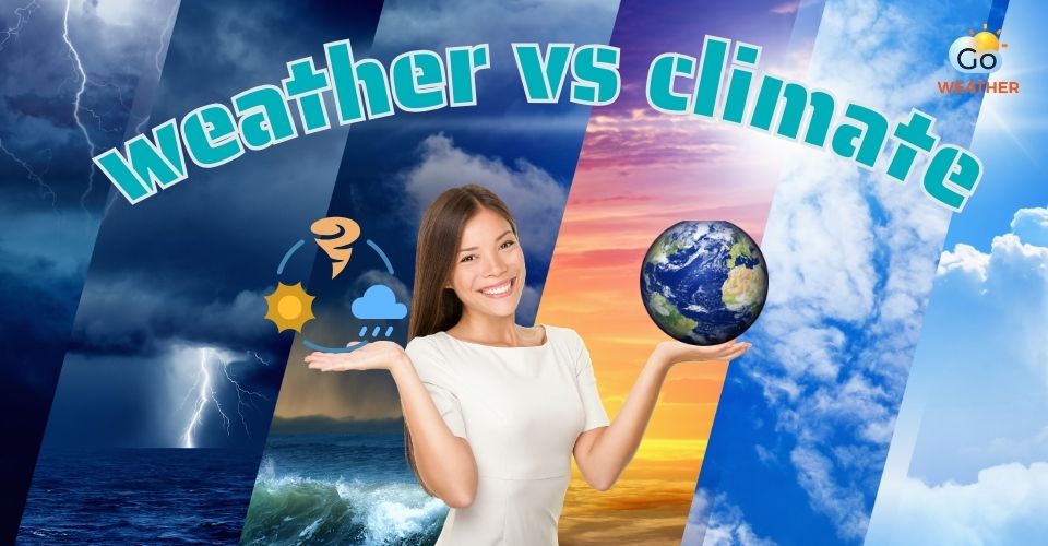 What are some differences between climate and weather?