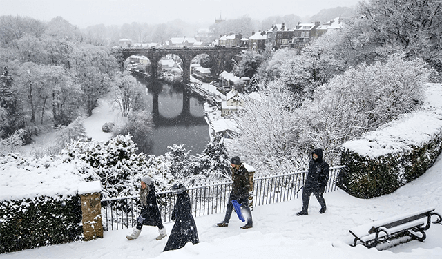 UK weather: warnings for rain and snow lasting until next week