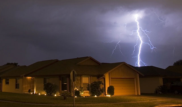 Stormy Weather Causes Lightning In Westmount Home