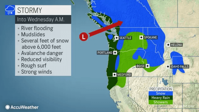 A series of potent storms increase flood risk in Northwest