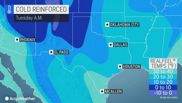 Heaviest snowfall in decades in Texas