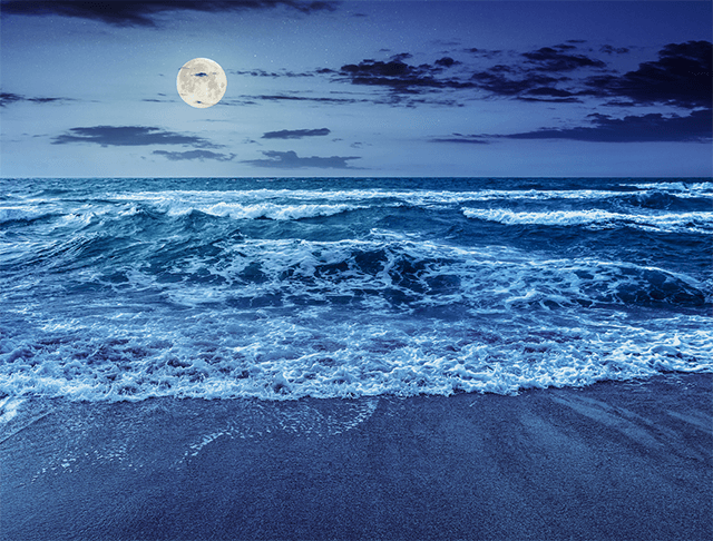 Moon phases and tides