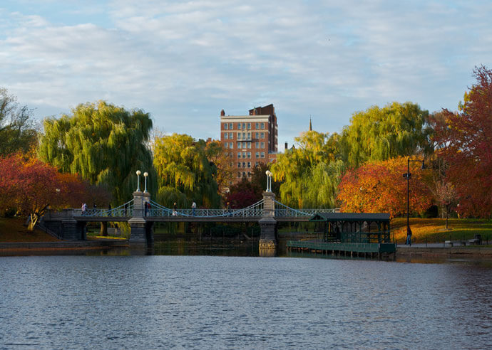 The autumn in Boston