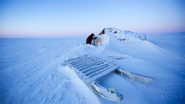 It snowed in Canada, and it wasn’t in the Arctic