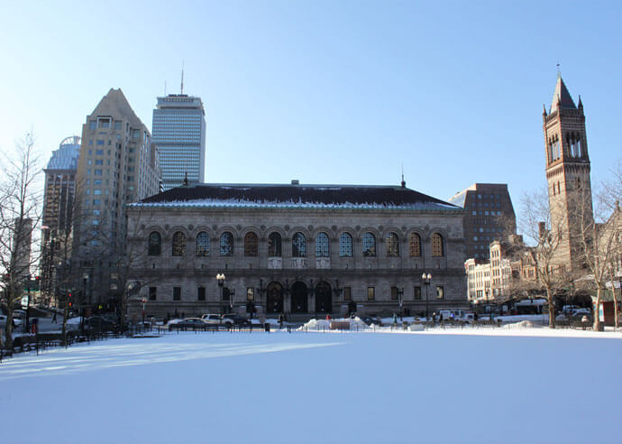 The winter in Boston