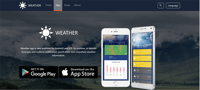 weather forecast app